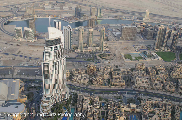 View from the observation deck of the Burj Khalifa