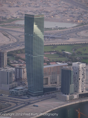 View from the observation deck of the Burj Khalifa