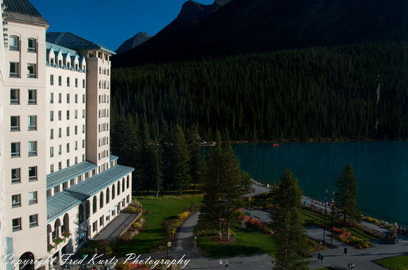 Lake Louise hotel in Banff NP. Alberta.