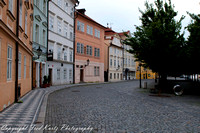 Deserted streets of Prague during 5:30 a.m. shoot